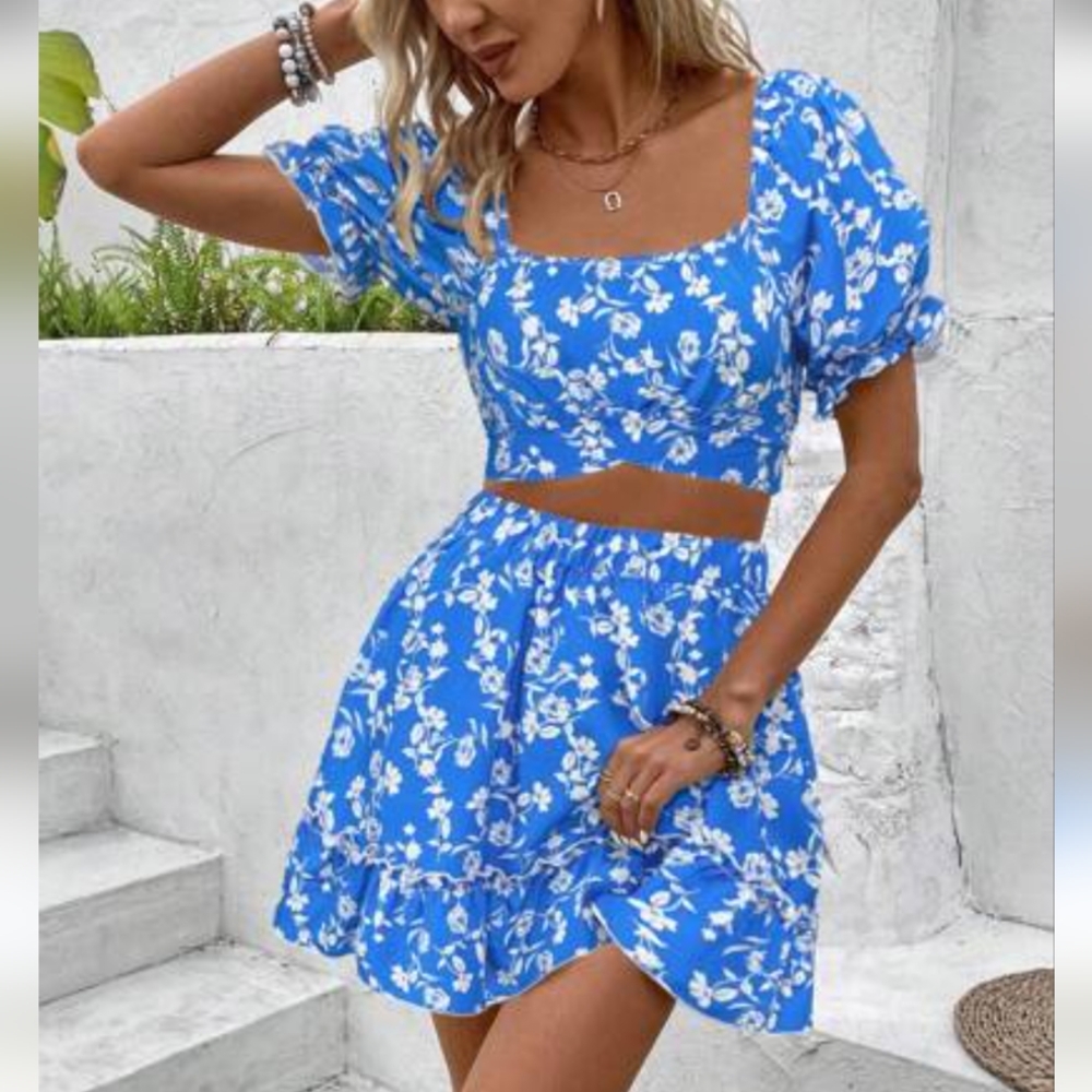 Breezaya Women's Floral Print Set